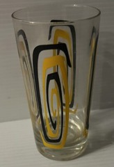 Vintage Mid Century Atomic Highball Barware Glass – Quantity-1-
