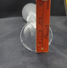 3 Vintage «Wings Clear'» Bird Dove Stem Japan Sasaki Crystal Champagne Flutes