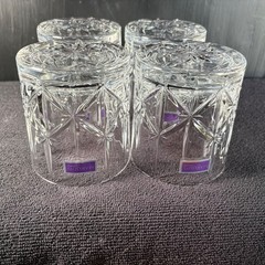4 Marquis by Waterford Crystal Sparkle Double Old Fashioned Glasses Whiskey NIB