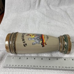 Disney Parks German Beer Stein Mug Ceramic 9″ Deutschland Horses Flag Ornament