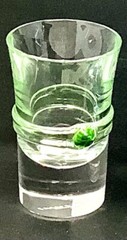 Set of 5 Salviati Murano Italy Crystal Bassorilievi Couture Shot Glasses Signed