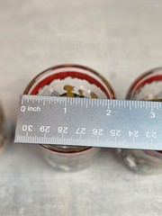 Vintage Hazel Atlas Double Shot Gay 90’S Bar Glasses Set Of 5 Mid Century Modern