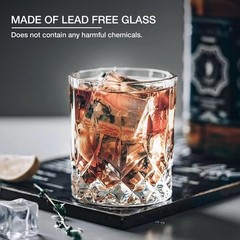 Qipecedm 8pc Crystal Mixed Glassware
