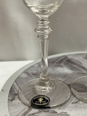 Cristalleria Fumo Italian Cordial Liqueur Glasses Set of 4 Gold Rim Boxed
