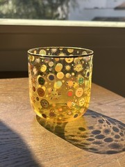 glass sets Of 4x. Moon And Sun Print.
