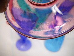 Set of 8 Vintage WATERFORD MARQUIS SPARKLE ICED TEA GLASSES-COLORS!-EXC.