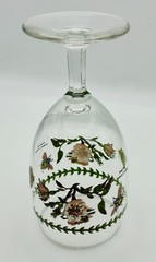 Portmeirion Botanic Garden Footed Ice Tea/Water Glass Rosa Canina Dog Rose