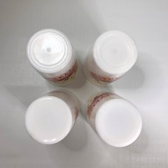 Vintage 1950s Circus Clown Tumblers Hazel Atlas Milk Glass Bozo Set 4 Novelty