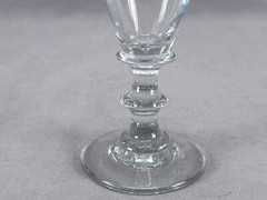 19th Century Continental European Hand Blown Flint Glass Wine Circa 1815-1820 B