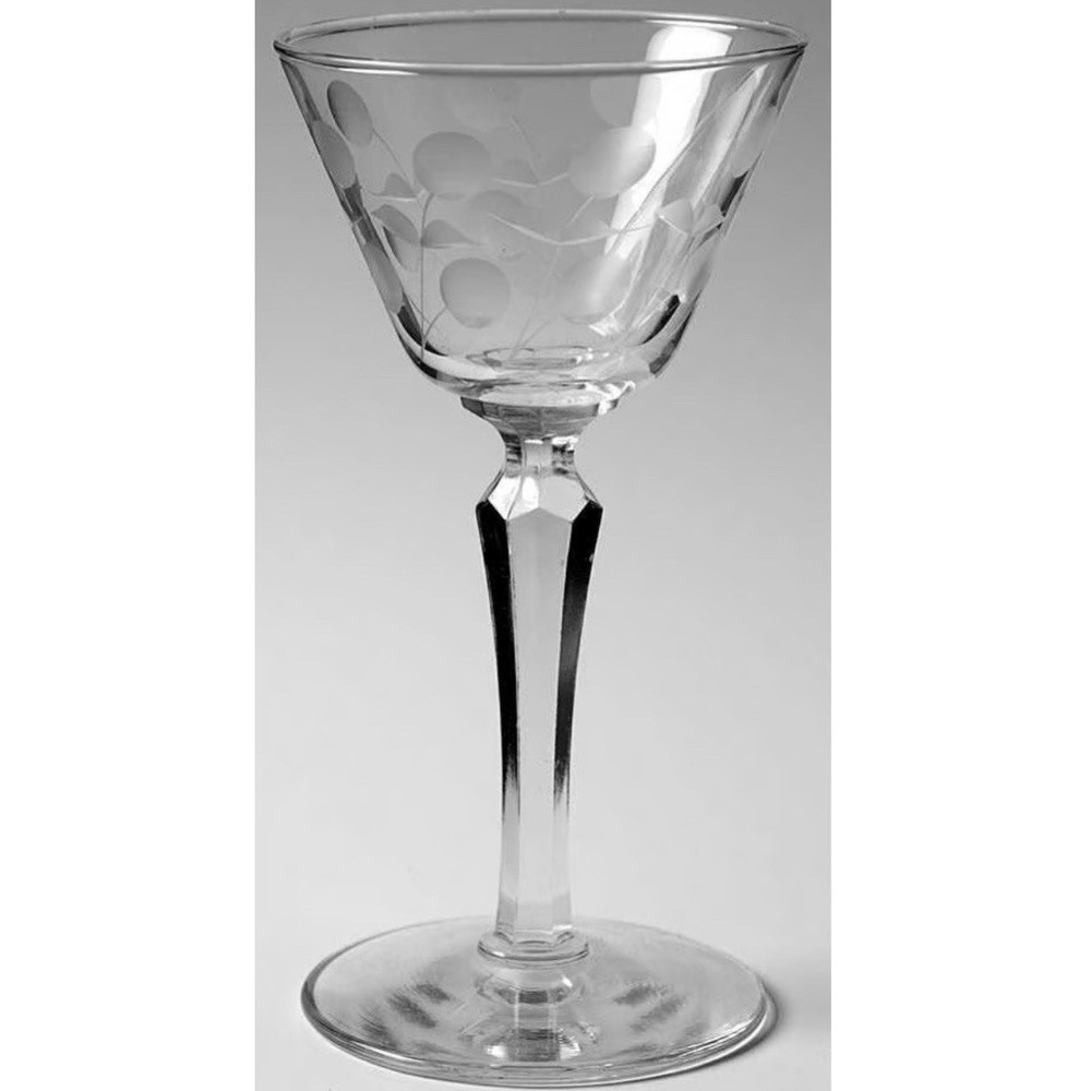 Libbey Carlton Dots 5 5/8″ Liquor Cocktail Glasses Vintage Set of 5
