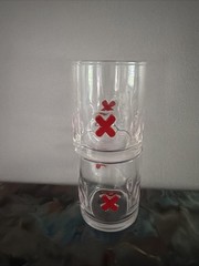 Clear Glass icon XO XOTumbler Design, Round Shape, Glossy Finish New~10 OZ