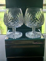 Set of (2) Rogaska Richmond 5″ Brandy-Cognac Glass Snifters.