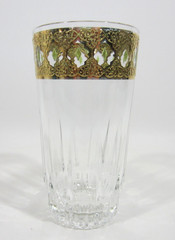 CULVER Valencia 22K Gold /Green Tea Table Glass SINGLE Replacement MCM STYLE