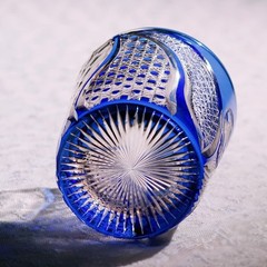 2026 World Cup 11.6oz Themed Blue Trophy Inspired Crystal Glass Whiskey Tumbler