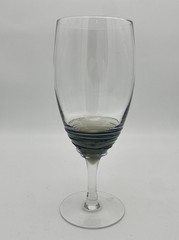 Mikasa Smoke Swirl Iced Tea Water Glass 18oz Hand Blown 8.75″ EUC K4