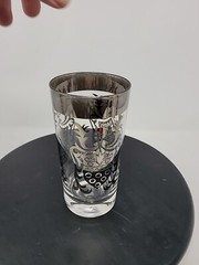 Vintage Kimiko Highballs Silver Knight Coat of Arms 5.5” MCM Set Of 4 VGC