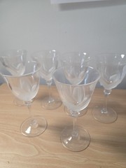 J.G. Durand Cristal d’Arques Florence Pattern Wine Glasses Set Of 6 Made France