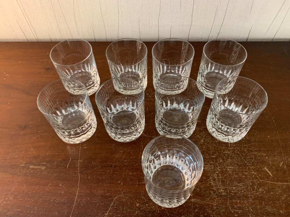 10 Porto Glasses Model Marine Jersey Crystal Saint Louis (Price Per Unit)