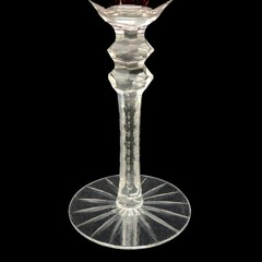 SET OF 3 MADE IN POLAND 9.25″ CUT TO CLEAR CRYSTAL WINE GLASSES W/GRAPE & STARS