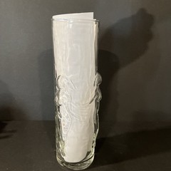 Vtg Libbey LaFemme Vase Glass Tumbler Missed Nude Woman MCM Barware 20oz