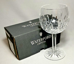 WATERFORD ~ Cut Crystal 16 oz. OVERSIZE WINE GLASS w/Box (Lismore) ~ Ireland
