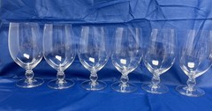 Set of 12 Rondelle (Plain Bowl, No Trim)by GORHAM CRYSTAL (Very Rare)