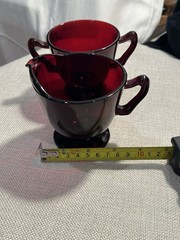 ruby red glassware set