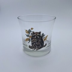 «American Wildlife» Rocks Glasses Set Of 6 West Virginia Specialty Glass Vtg Bar