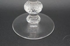 Lalique Crystal Saint Hubert Water Goblet 6 1/8 Inches France.