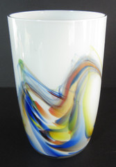 Dalian Drinking Glasses Tumblers Retro Snowflake Art Glass Candle Holder Vintage