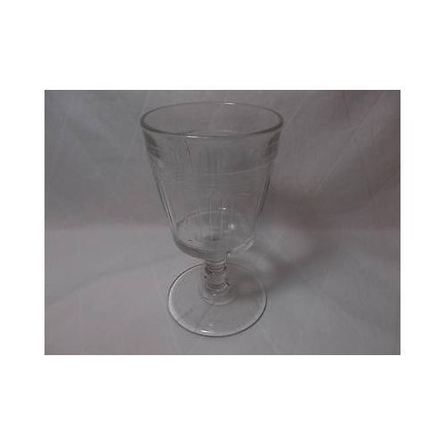 EAPG PANELED JULEP GOBLET Pattern Glass 1880s water wine unknown maker Antique