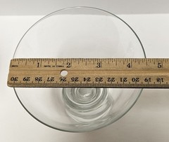 Lot 3 TRIBECA BUBBLE STEM Martini Glasses Weighted Base Southern Living At Home