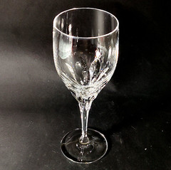 GORHAM DIAMOND WATER GLASSES, Cut Lead Crystal, 8 3/8″, 10 Oz, GERMANY, 4 PCS