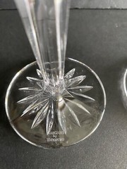 WATERFORD MARQUIS BROOKSIDE WINE GOBLETS 7 7/8 IN. SET OF 2 NICE CONDITION!