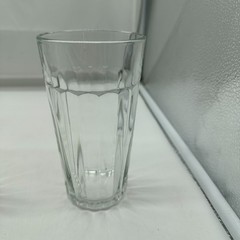 Libbey Duratuff Paneled Ribbed Tumblers Set of 3 Clear Glass 16 oz