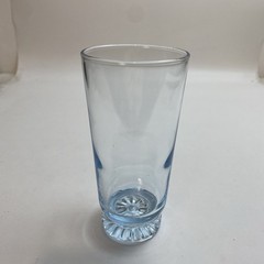 Vintage 1950s Duz Crystal Star Sapphire Highball Glass Blue Tint 5.75″ x 2.75″