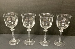 Southern Living Gallery Collection CRYSTAL OPTIC 7 5/8″ Wine Water GLASSES