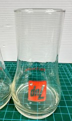 7 UP The Uncola Vintage Upside Down Drinking Glasses Set Of 3 Pilsner Glass