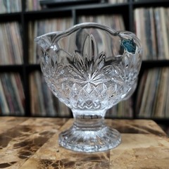 Shannon 24% Lead Crystal Handcrafted Designs of Ireland Gravy Sauce Boat New