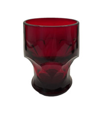 Vintage Viking Ruby Red Georgian 8 Oz Low Ball Juice Glasses – Set of Four