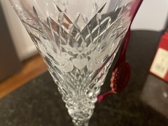 Waterford Champagne Flute~12 Days Of Christmas~ Two Turtle Doves~ 2nd ED~Boxed