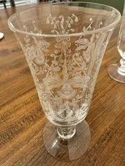 Heisley Glass Orchid Juice Tumblers Set of 5