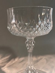 Set of 2 Cristal D’arques Durand Longchamp Champagne/Sherbet Glasses 5.5″h