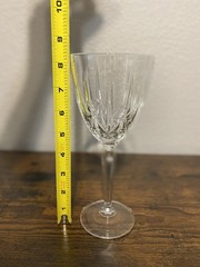SET(4) MARQUIS By WATERFORD SPARKLE Water Goblets 8.25″H SIGNED