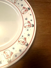 4 Corning Corelle FROSTY MORN Snowman Dinner Plates 10-3/4″ Holiday USA (16 ava