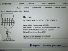 Belfast Bohemia Crystal Wine Glasses Four (4) 5.75″ Cross Cut Faceted Ball Stem