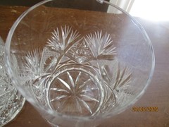 4 – Crystal Fan Hobstar Old Fashioned Glasses
