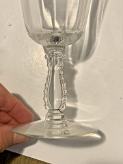 LOT of 4 VINTAGE Fostoria SILVER FLUTES 6.5″ Claret Wine Liquor Cocktail Glasses