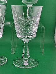 Set Of 4 Antique Waterford Crystal Kenmare Water Goblet Glasses 6 3/4″ H