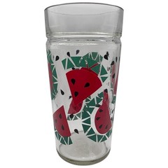 Vintage Anchor Hocking Watermelon Jelly Glasses Set of 4 Fruit Jam Jar Tumblers